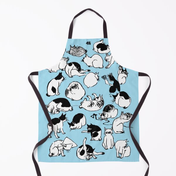 Item preview, Hiroshige Field of Black and White Cats designed and sold by Pixelchicken.