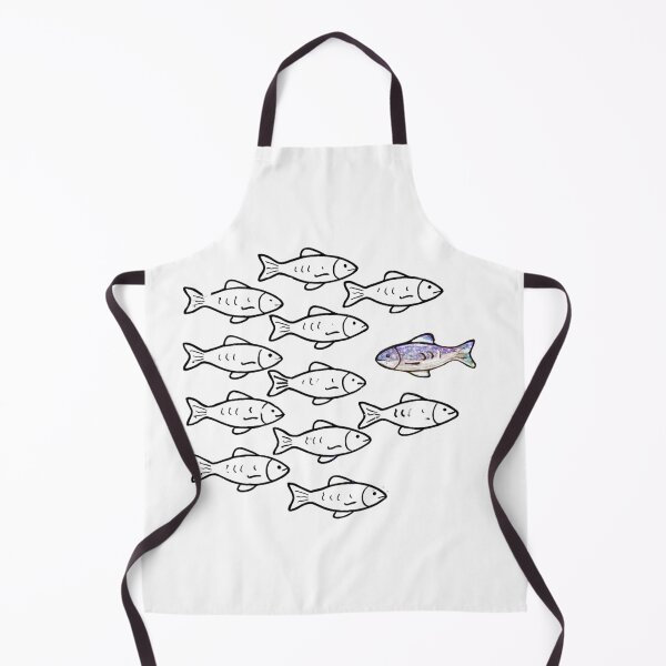 Item preview, Swim Your Own Way | Unique Fish Illustration designed and sold by Sandy's Cheeky Studio.