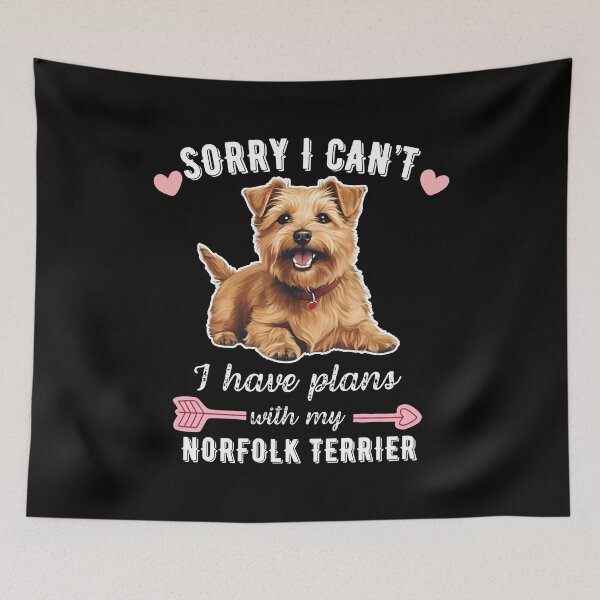 Item preview, Sorry I Can't, I Have Plans With My Norfolk Terrier – Small and Brave Dog Design designed and sold by GoodyPaws.