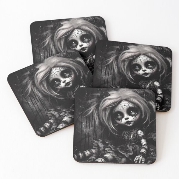 Item preview, Dark Goth Doll Art designed and sold by TheDarkWardrobe.
