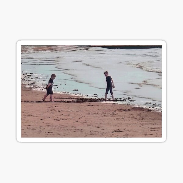 Item preview, Boys on the Beach at Weston-Super-Mare designed and sold by designbywhacky.