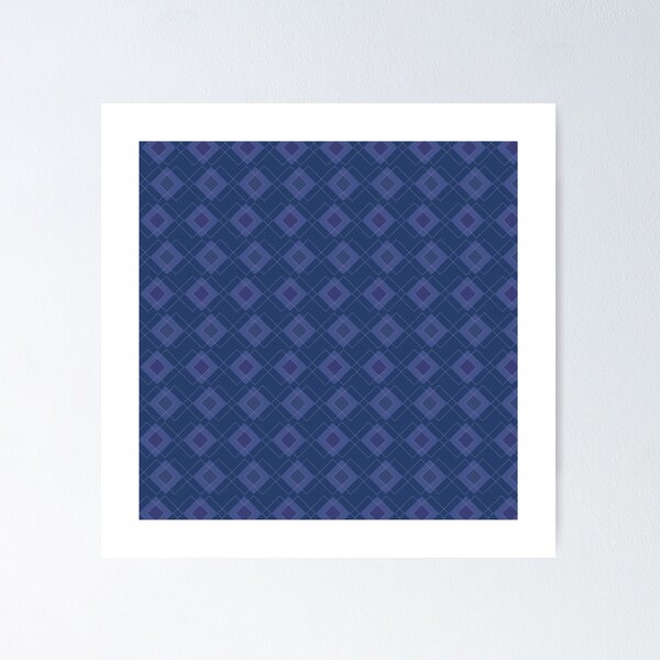 Item preview, Japanese Kanoko and Hishi Pattern (blue) designed and sold by ideakokodesign.
