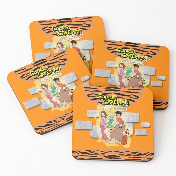 Item preview, CAPTAIN CAVEMAN TEENAGE ANGELS - STONE AGE CARTOON designed and sold by CuPensky.