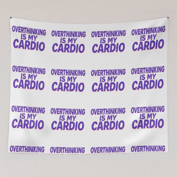 Item preview, Overthinking is my Cardio designed and sold by Lee-collections.