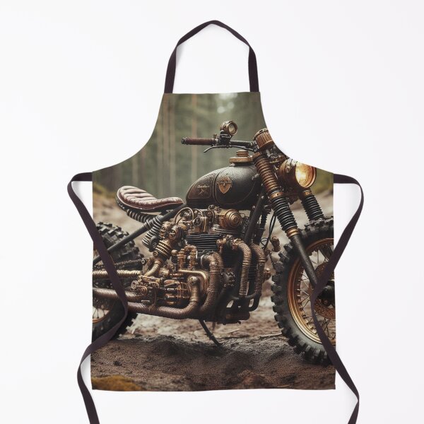 Item preview, scrambler motorcycle with a steampunk style designed and sold by Outlandishrob.
