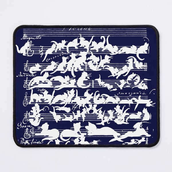 Item preview, The Cat's Symphony in White designed and sold by Pixelchicken.