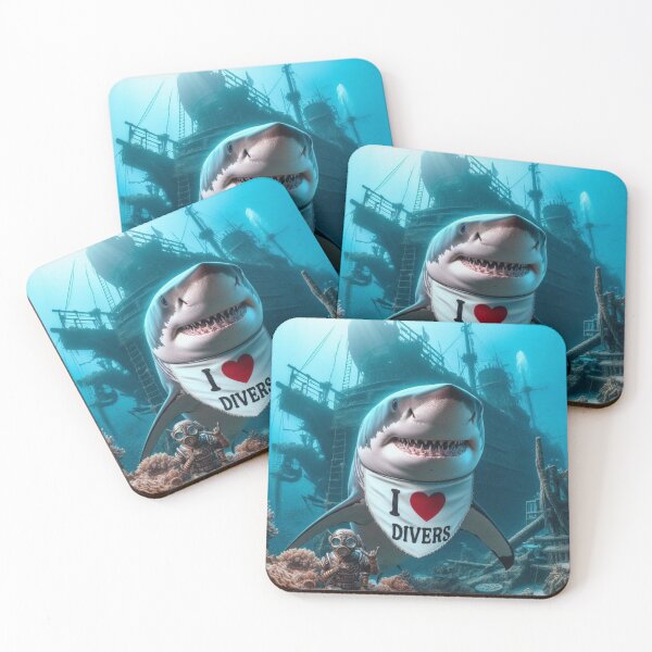Item preview, I love Divers Shark Bib designed and sold by Outlandishrob.