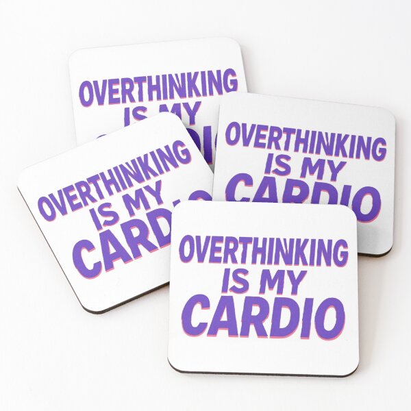 Item preview, Overthinking is my Cardio designed and sold by Lee-collections.