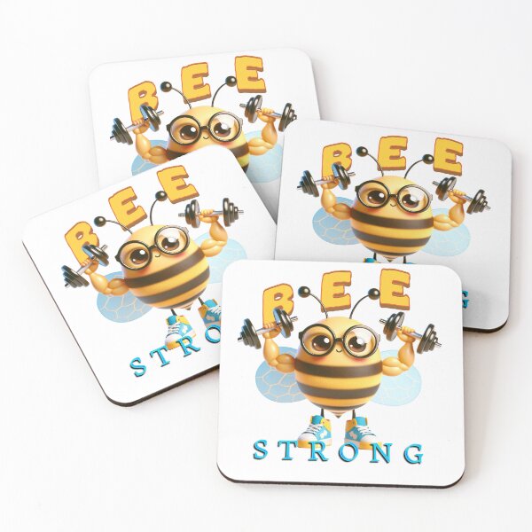Item preview, Bee Strong – Motivational Cute Bee Design | Strength & Positivity Art designed and sold by MTeesGA.
