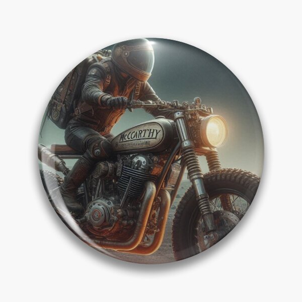 Item preview, Science Fiction Scrambler motorcycle on moon designed and sold by Outlandishrob.