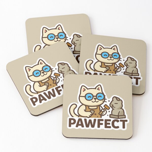 Item preview, Pawfect Sculptor Cat Artist designed and sold by craftDpup.
