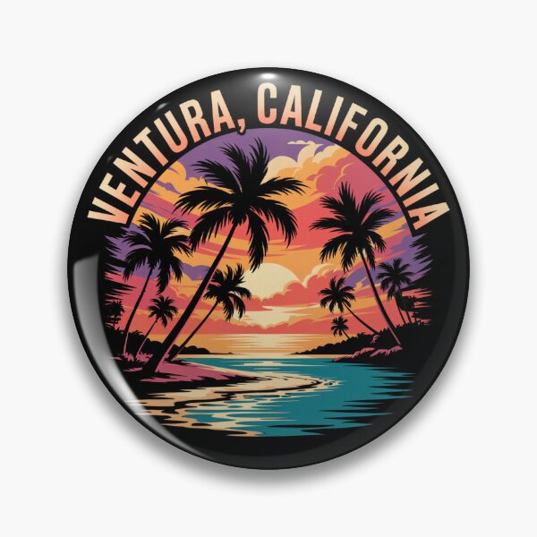 Item preview, Ventura California Beach Palms Sunset designed and sold by MadCatPrints.