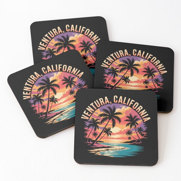 Item preview, Ventura California Beach Palms Sunset designed and sold by MadCatPrints.