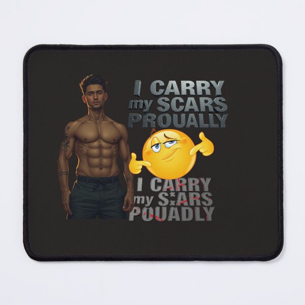 Item preview, BOLD WARRIOR TEE – ‘I CARRY MY SCARS PROUDLY Statement Shirt | Strength & Survival Inspired Fashion 2 designed and sold by Mikel-empire.