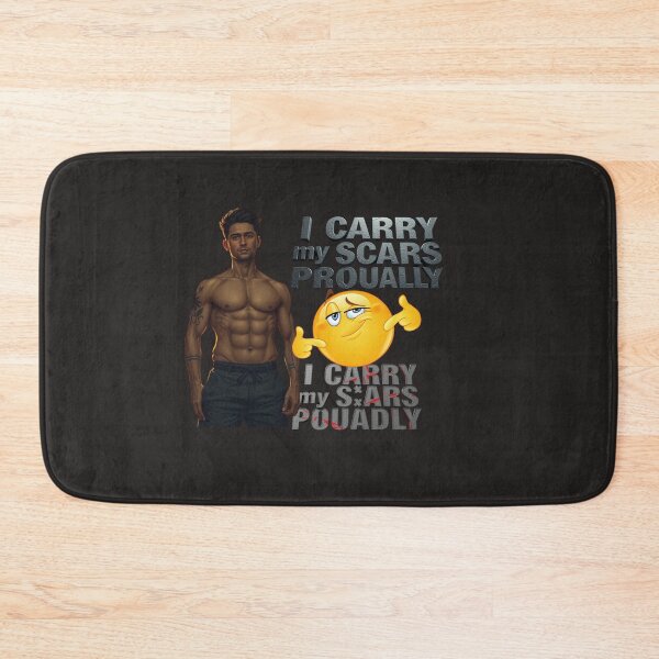 Item preview, BOLD WARRIOR TEE – ‘I CARRY MY SCARS PROUDLY Statement Shirt | Strength & Survival Inspired Fashion 2 designed and sold by Mikel-empire.