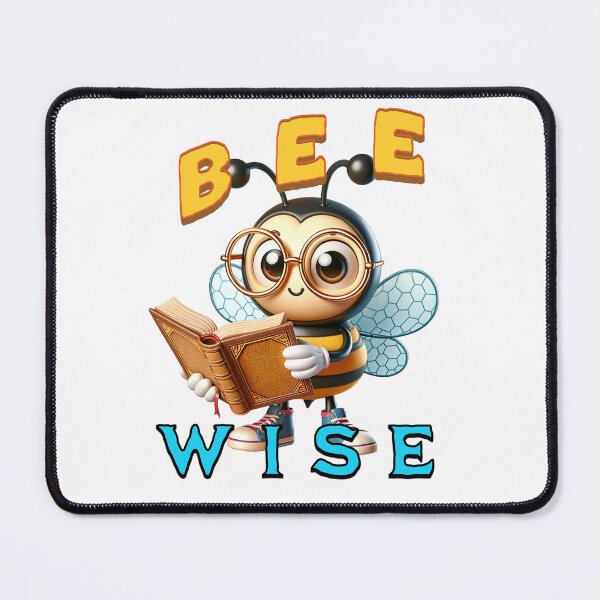 Item preview, Bee Wise – Thoughtful Cute Bee Design | Wisdom & Positivity Art designed and sold by MTeesGA.