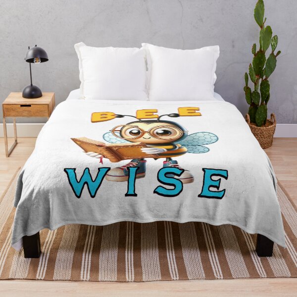 Item preview, Bee Wise – Thoughtful Cute Bee Design | Wisdom & Positivity Art designed and sold by MTeesGA.