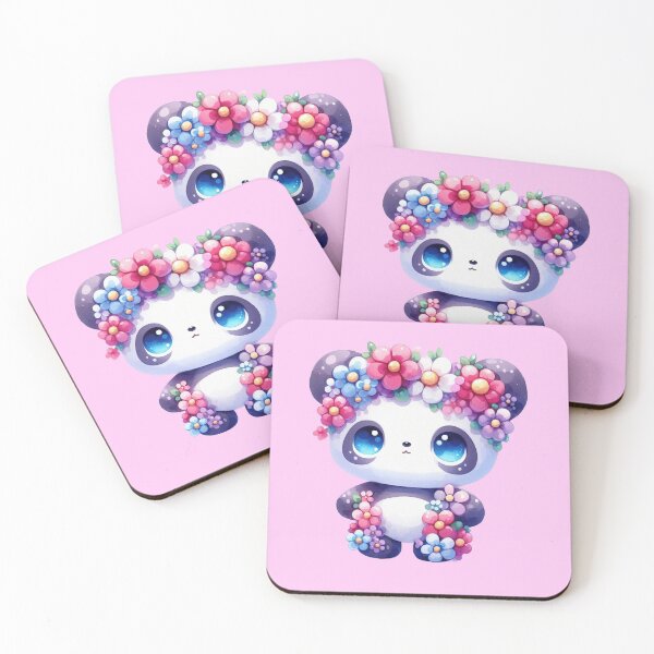 Item preview, Flower Panda 4 designed and sold by PANDALOVEART.