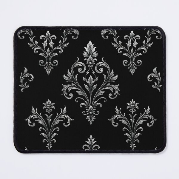 Item preview, Baroque Silver Ornamental Pattern designed and sold by Kaleidoscope Print.