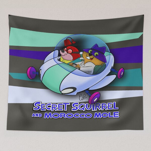 Item preview, SQUIRREL AND MOLE SECRET AGENTS - RETRO VINTAGE CARTOON - FANART - D1 designed and sold by CuPensky.
