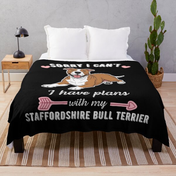 Item preview, Sorry I Can't, I Have Plans With My Staffordshire Bull Terrier – Strong and Loving Dog Design designed and sold by GoodyPaws.