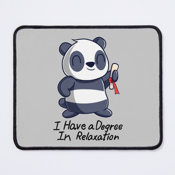 Item preview, Panda Has a Degree in Relaxation designed and sold by RedPandaTee.