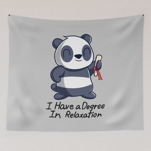 Item preview, Panda Has a Degree in Relaxation designed and sold by RedPandaTee.