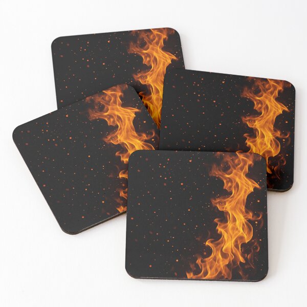 Item preview, Dancing Flames on Black designed and sold by Kaleidoscope Print.