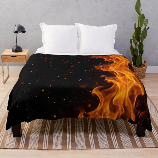 Item preview, Dancing Flames on Black designed and sold by Kaleidoscope Print.