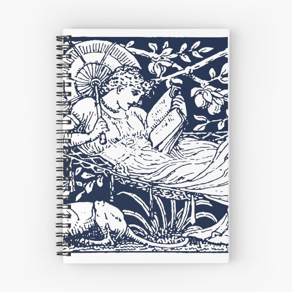 Item preview, Walter Crane Lady Reading Woodcut  designed and sold by Pixelchicken.