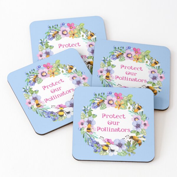 Item preview, Protect Our Pollinators Bees and Flowers designed and sold by Pixelchicken.