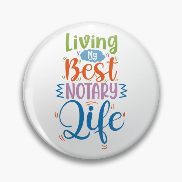 Item preview, Living My Best Notary Life | Bright Fun Career Pride Design designed and sold by NotaryLife.