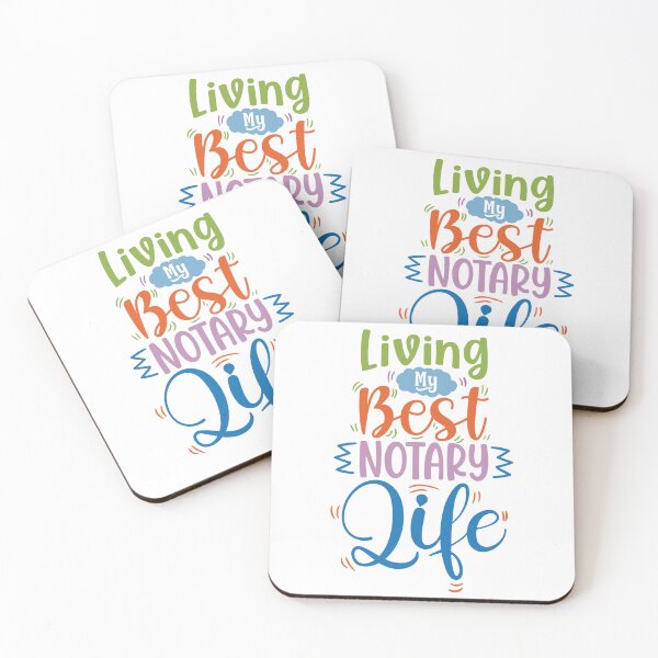 Item preview, Living My Best Notary Life | Bright Fun Career Pride Design designed and sold by NotaryLife.