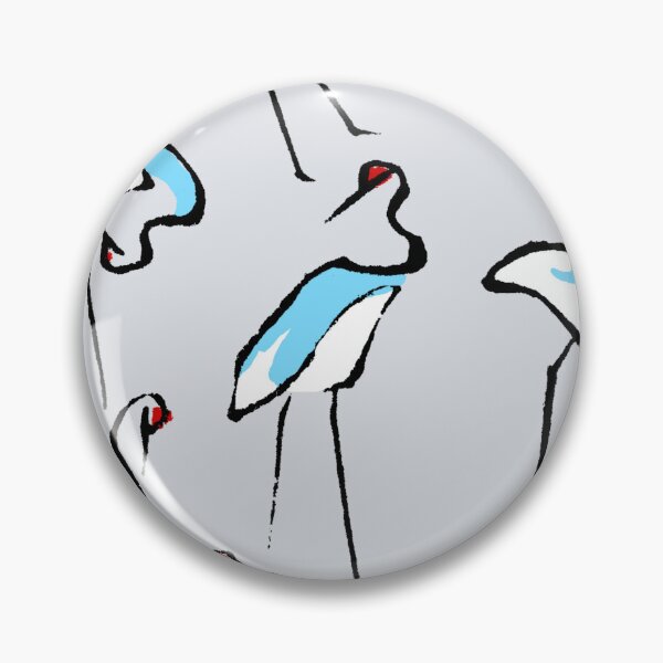 Item preview, Hokusai A Field of Red Capped Cranes designed and sold by Pixelchicken.