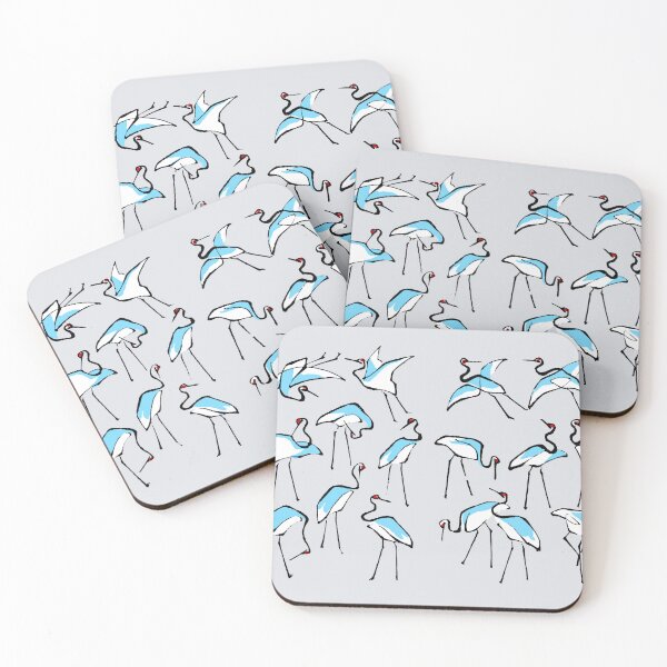 Item preview, Hokusai A Field of Red Capped Cranes designed and sold by Pixelchicken.