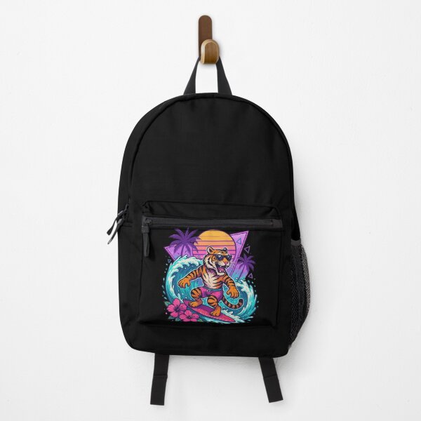 Item preview, Funny Tiger Surfer Wave Summer Retro designed and sold by TomFrontierArt.