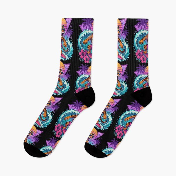 Item preview, Funny Tiger Surfer Wave Summer Retro designed and sold by TomFrontierArt.