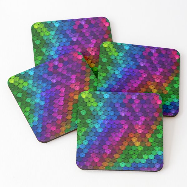 Item preview, Colorful Hexagon Mosaic designed and sold by Kaleidoscope Print.