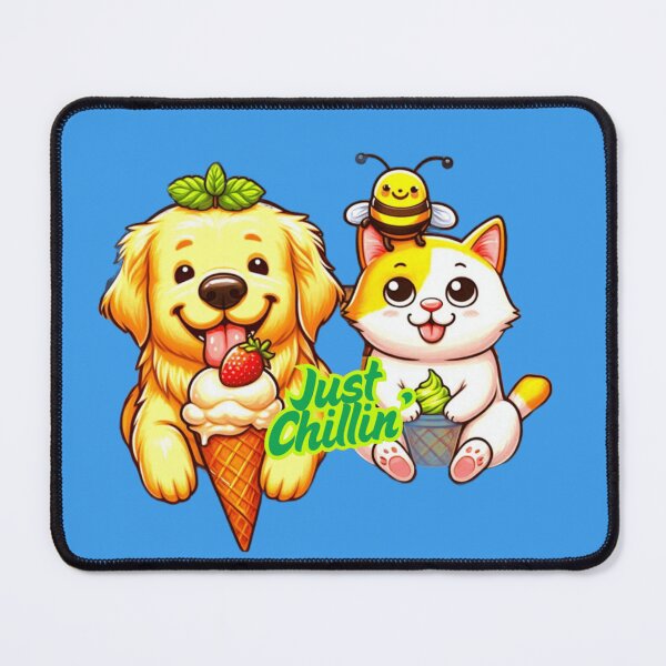 Item preview, Ice Cream League: Cats & Dogs Unite for Sweet Bliss designed and sold by Fantabulous.