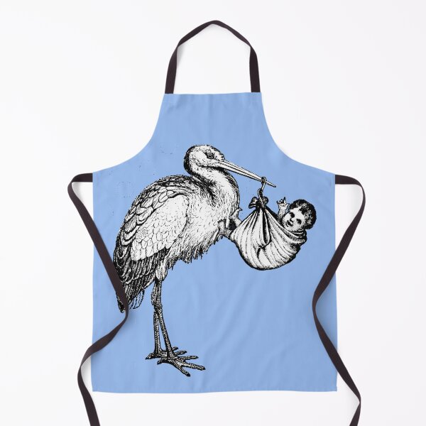 Item preview, Vintage Stork and Baby designed and sold by Pixelchicken.