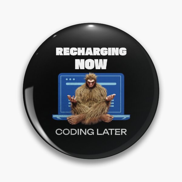 Item preview, Bigfoot Programmer Coder Software Developer Meditating Recharging designed and sold by Vac1.