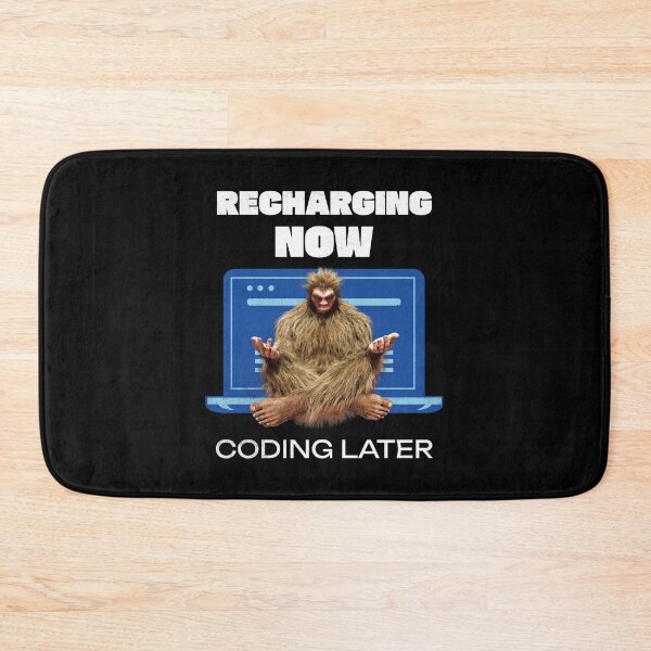 Item preview, Bigfoot Programmer Coder Software Developer Meditating Recharging designed and sold by Vac1.