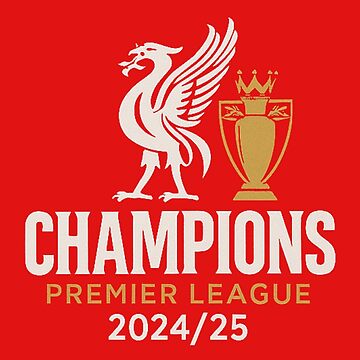 Artwork thumbnail, Liverpool FC - Premier League Champions 2024/25 by DoubleOThreads
