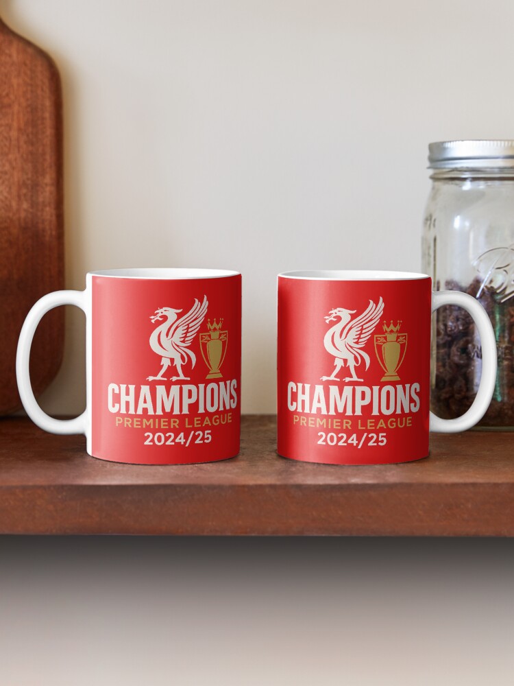 Thumbnail 2 of 6, Coffee Mug, Liverpool FC - Premier League Champions 2024/25 designed and sold by DoubleOThreads.