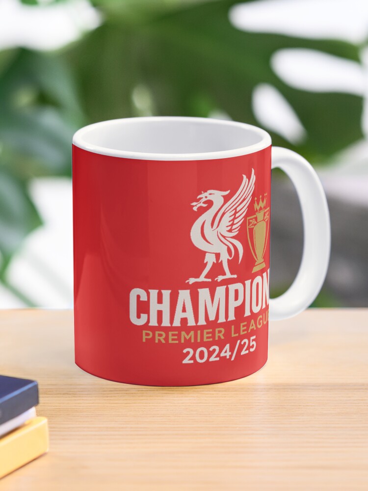 Thumbnail 1 of 6, Coffee Mug, Liverpool FC - Premier League Champions 2024/25 designed and sold by DoubleOThreads.