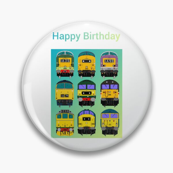 Item preview, Railway birthday card designed and sold by TrainFanatic.