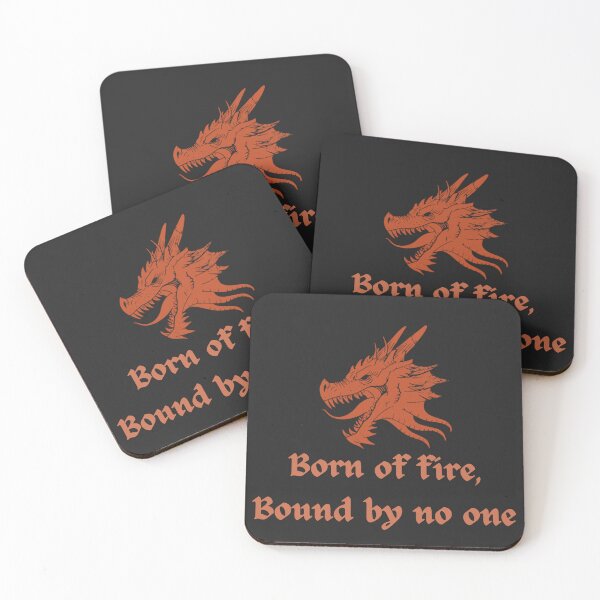 Item preview, Born of Fire, Bound by No One – Dragon Power Quote designed and sold by AIKNOCKTECK.