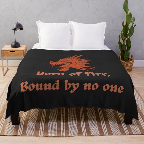 Item preview, Born of Fire, Bound by No One – Dragon Power Quote designed and sold by AIKNOCKTECK.
