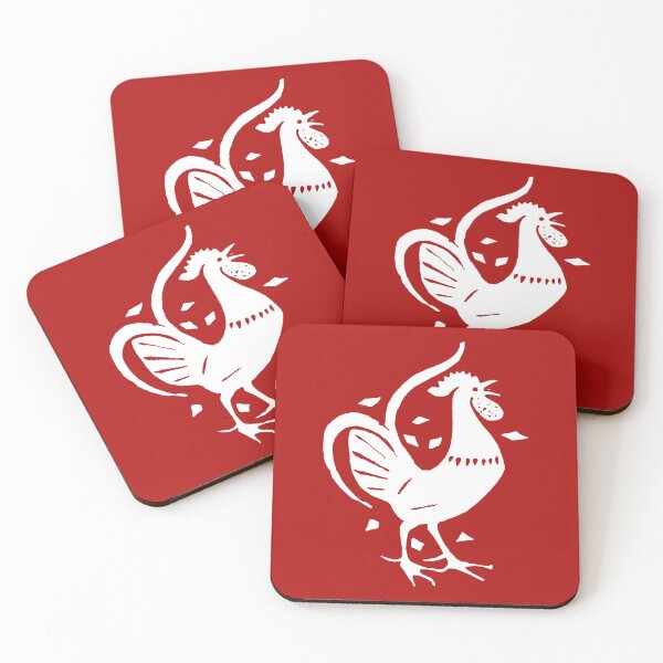Item preview, Folk Art Rooster designed and sold by Pixelchicken.
