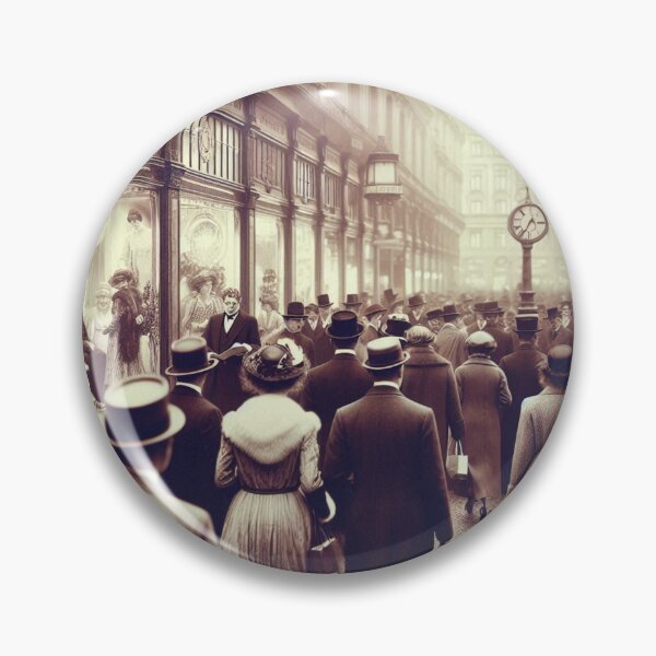 Item preview, Bustling 1920s Berlin – Vintage Black and White City Scene for Urban and History Lovers designed and sold by knalpot-design.